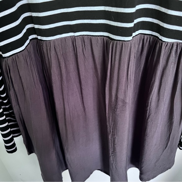 Umgee Striped Sz Large Black White Two Tone - Picture 5 of 7